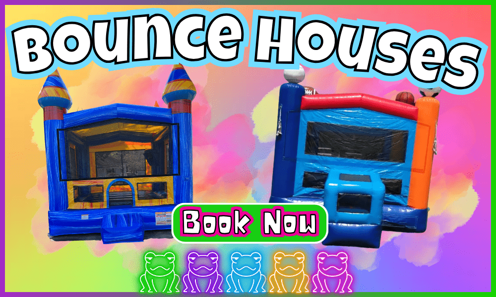 Toads Jump Bounce Houses Card
