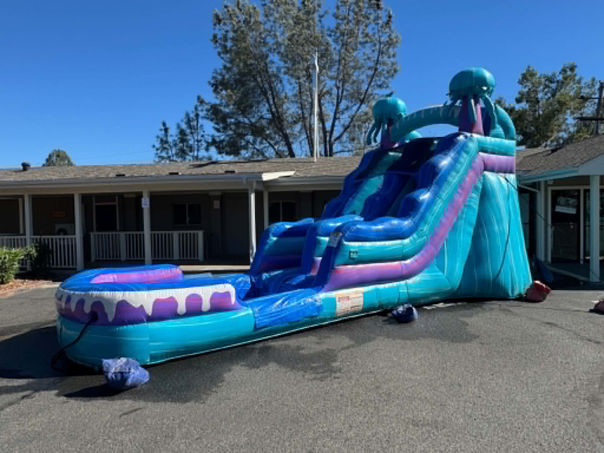 Water slide rental for Vacation Bible School at First Assembly of God in Clearlake, CA